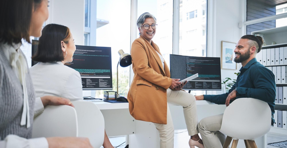 Équipe d'experts techniques ASAP réunie autour d'un projet de certification ISO 27001